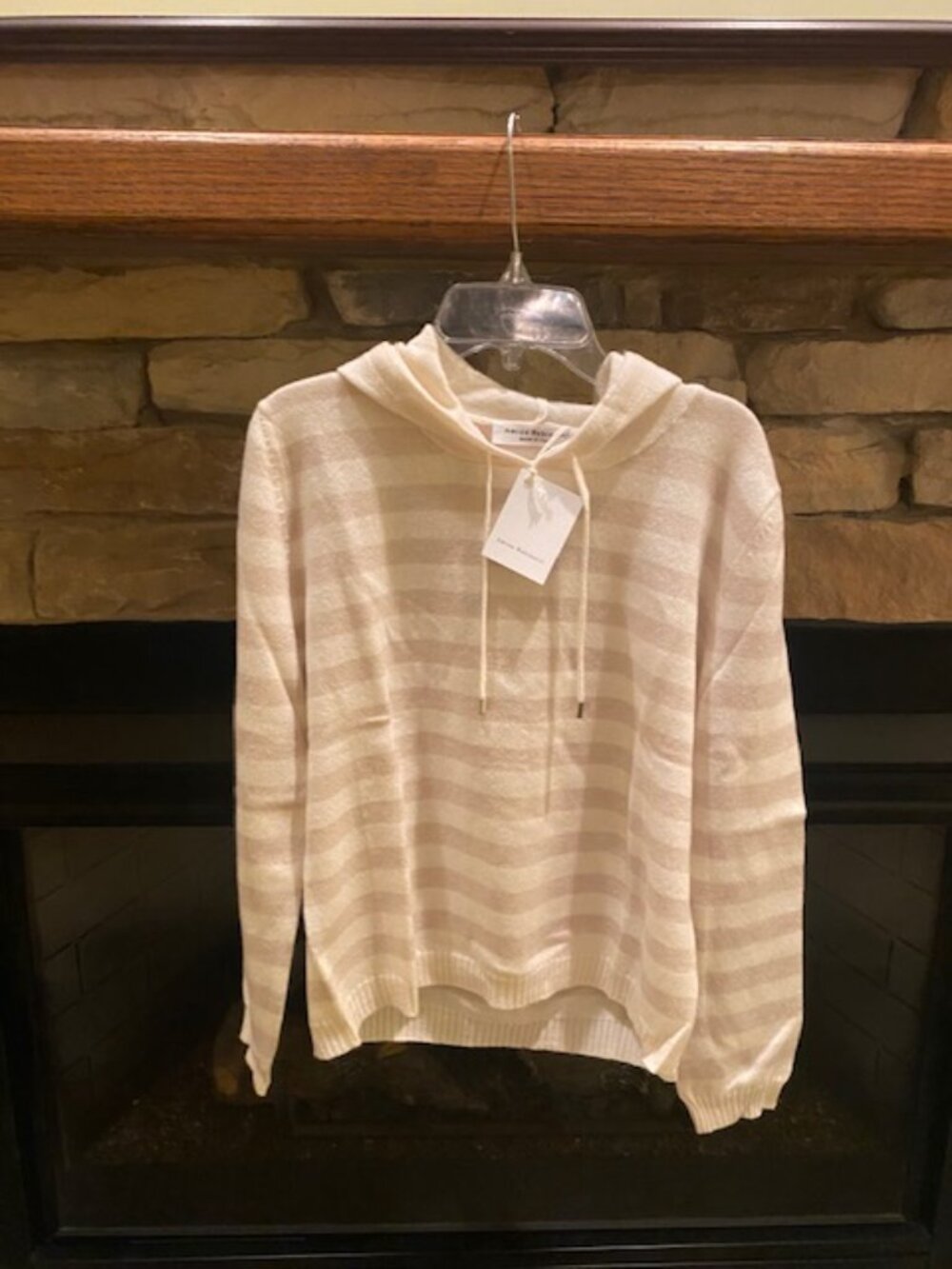 Amina Rubinacci Cashmere Hooded Lightweight Sweater Sabuadia US 6 NEW in bag